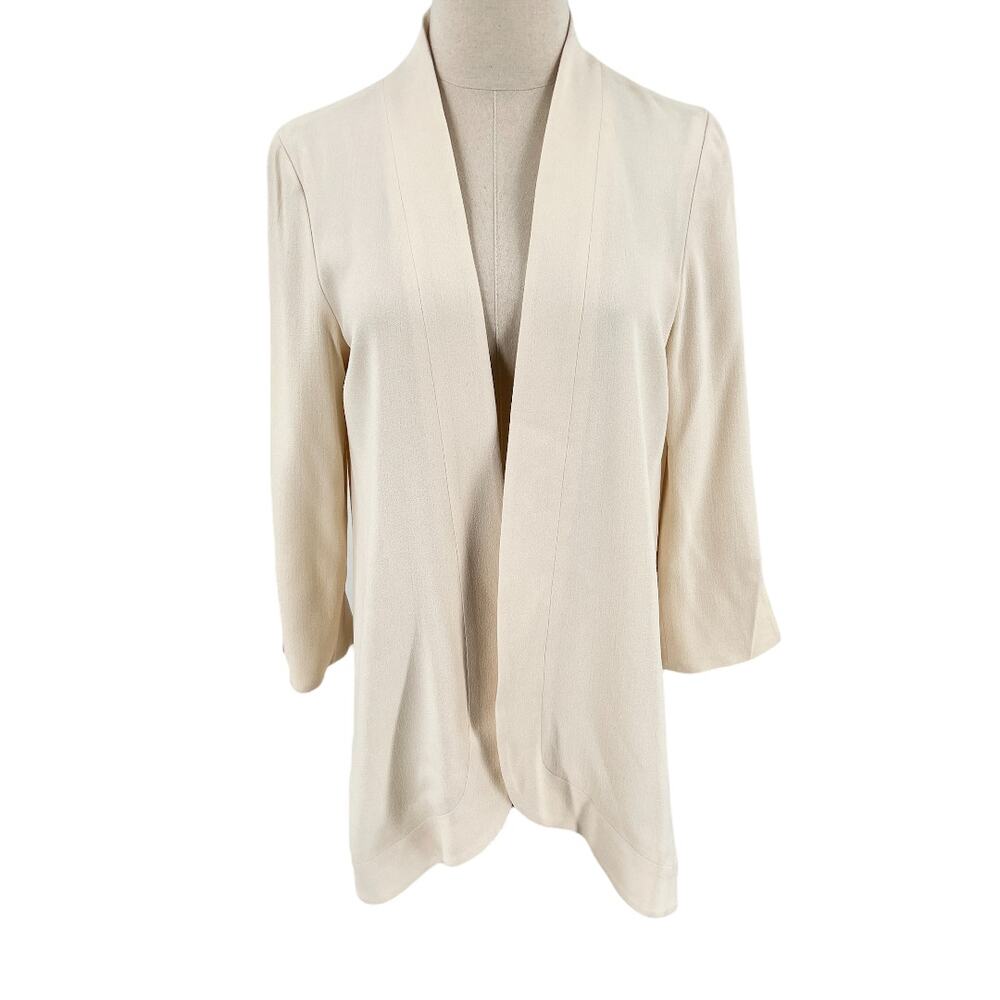 Sally Lapointe Womens Open Front Jacket Blazer 3/… - image 1